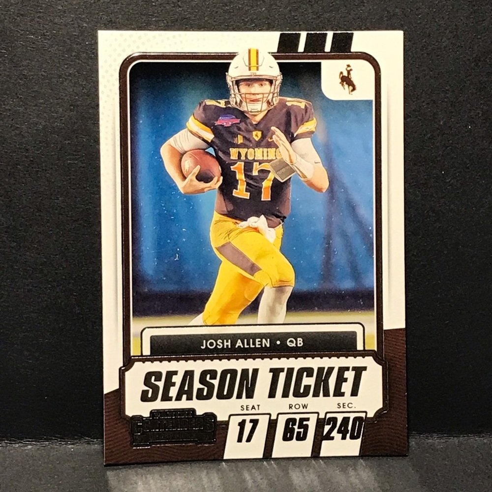 2021 Contenders Draft Picks Season Ticket #5 Josh Allen Bills Rookie Card